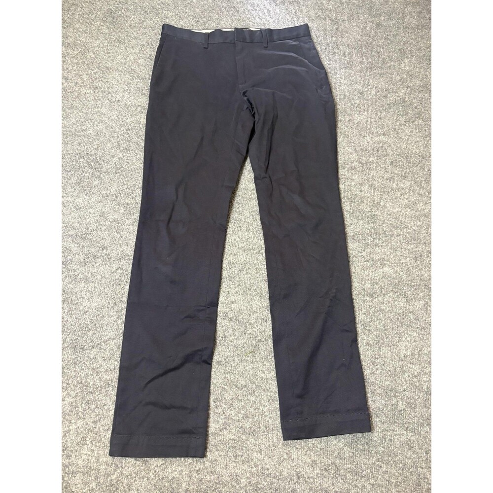 Banana Republic Chino Pants Mens 30x32 Blue Fulton Slim Stretch Flat Front